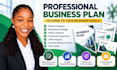 write a professional business plan with financial projections