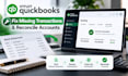 fix missing transactions and reconcile quickbooks online account