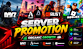 minecraft server promotion, gaming roblox dayz, fivem rust promotion