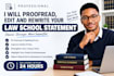 proofread, edit and rewrite your law school statement, within 24 hours