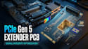 design pcle gen 5  extender pcb with signal integrity optimization