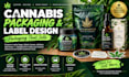 design custom cannabis mylar bag and label packaging