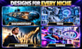 design professional eye catching youtube thumbnails
