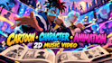 create 2d music video, 2d animation, cartoon animation, character animation