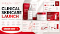 design clinical skincare product launch branding, packaging and visuals