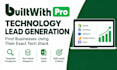 do builtwith pro lead generation and technology research targeted b2b leads