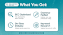 write SEO blog posts and articles for website