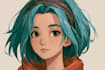 anime character an illustration and anime character