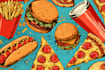 creative food pop art illustrations