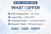 write aiou assignments, lesson plans and teaching practice