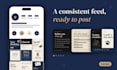 design pet shop and dog groomer instagram posts in canva