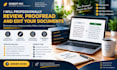 professionally review, proofread and edit your documents