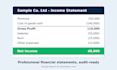 prepare financial statements bookkeeping data entry