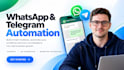 build whatsapp and telegram automation with ai chatbot