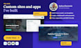 do custom website development, backend, front end and full stack developer