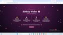 create a beautiful interactive birthday website with animations