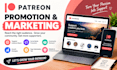 promote your patreon and attract paying subscribers