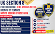 draft UK section 8 eviction notice, rent arrears and possession documents