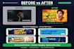 design 3 modern eye catching viral youtube thumbnail