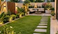 design landscape, backyard, frontyard, garden, patio, and 3d rendering