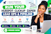 saas startup virtual assistant running hubspot clickup zapier lead ops pipeline