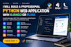 build a professional python django or flask web application