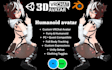 custom vrchat humanoid unity avatar vrm full body tracking pc quest compatible