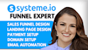 create systeme io website expert systeme io sales funnel systeme io landing page