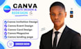 canva invitation, canva event design, canva card design, canva magazine,canva