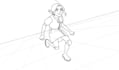 create 2d line art animation, hand drawn frame by frame 2d animation