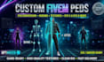 create custom fivem ped conversion rigging texture gta 5 gta 6 character mods