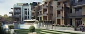 remodel3d condo apartment,front elevation,concrete cladding,vray external render