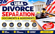 prepared uncontested divorce document marital settlement document