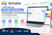 setup airtable database, airtable expert for airtable automation and interface