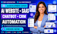 build ai agency website saas crm chatbot automation solutions