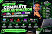 build complete crm automation, n8n, zapier, make com integration system