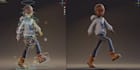 model stylized low poly 3d character, rigged and game ready