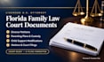 prepare florida child support modification documents, US attorney