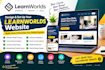 design learnworlds website course setup upload and online course platform