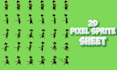 do 2d pixel sprite sheet, pixel art sprite sheet , pixel sprite sheet for you