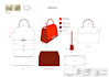 design professional handbag backpack tech packs and bag, wallet, sewing patterns