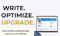 write, optimize and upgrade your linkedin profile