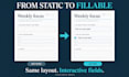 convert your existing workbook or form into a fillable PDF