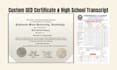 design bachelor degree award certificate, ged, cybersecurity, preschool diploma