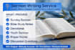 write powerful anointed sermon and bible devotional