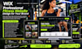 design wix fitness coach website gym personal training class booking website