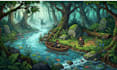custom pixel art pixel art scene and background game character landscape