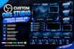 design custom obs studio overlays, scenes and stream graphics