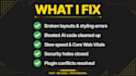 fix, clean up and refactor your ai generated wordpress website