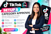 setup tiktok shop and fix category approval or restricted category issues